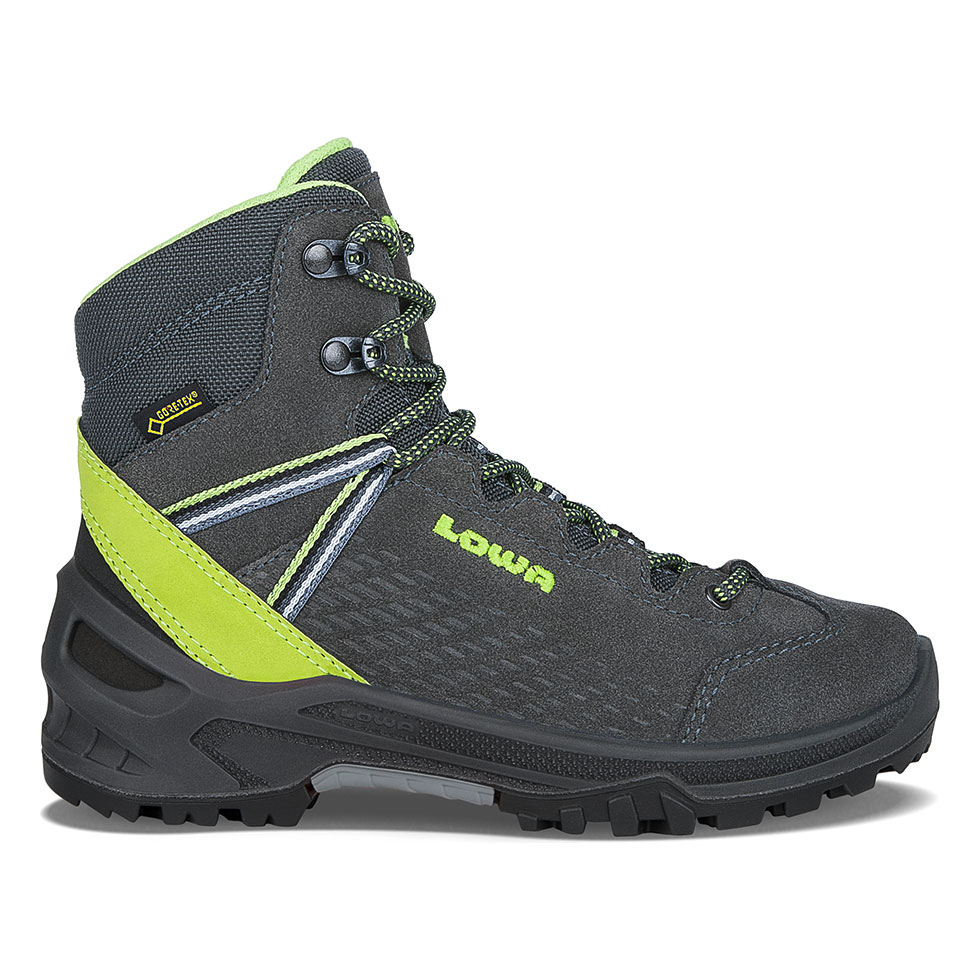 Scarponi Bambino Lowa Ledro GTX Mid Grigie Scuro/Verdi Chiaro IJXMSQ-378